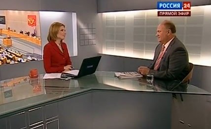На телеканале "Россия 24" выступит Председатель ЦК КПРФ Г.А. Зюганов